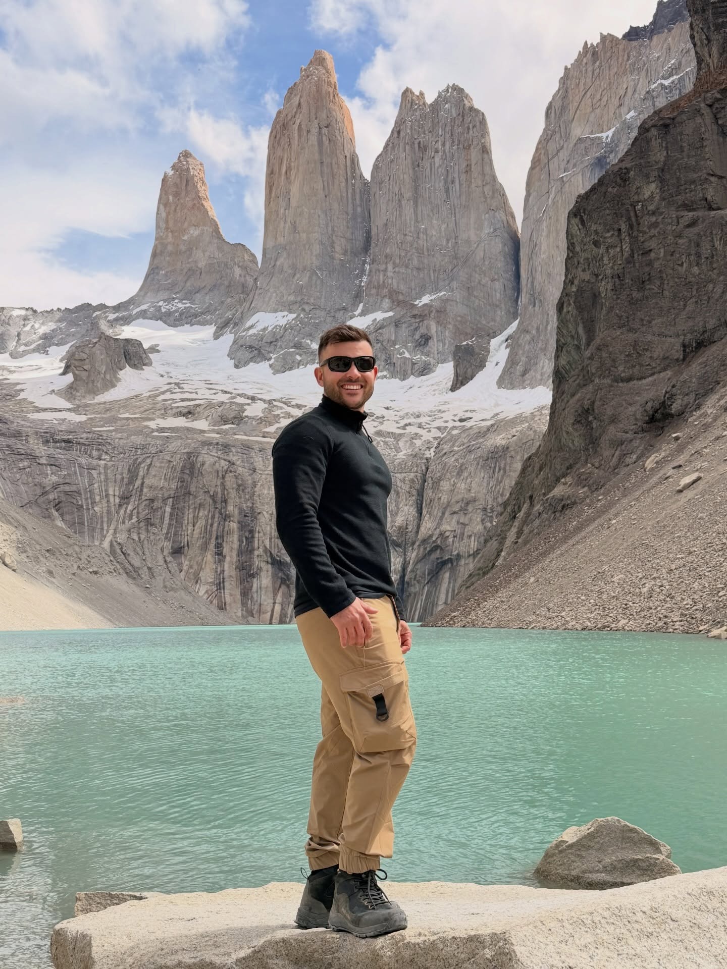 Henrique Baroni em viagem na Patagônia